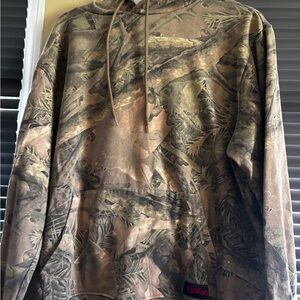 Men's Brown Camouflage Pullover Hoodie